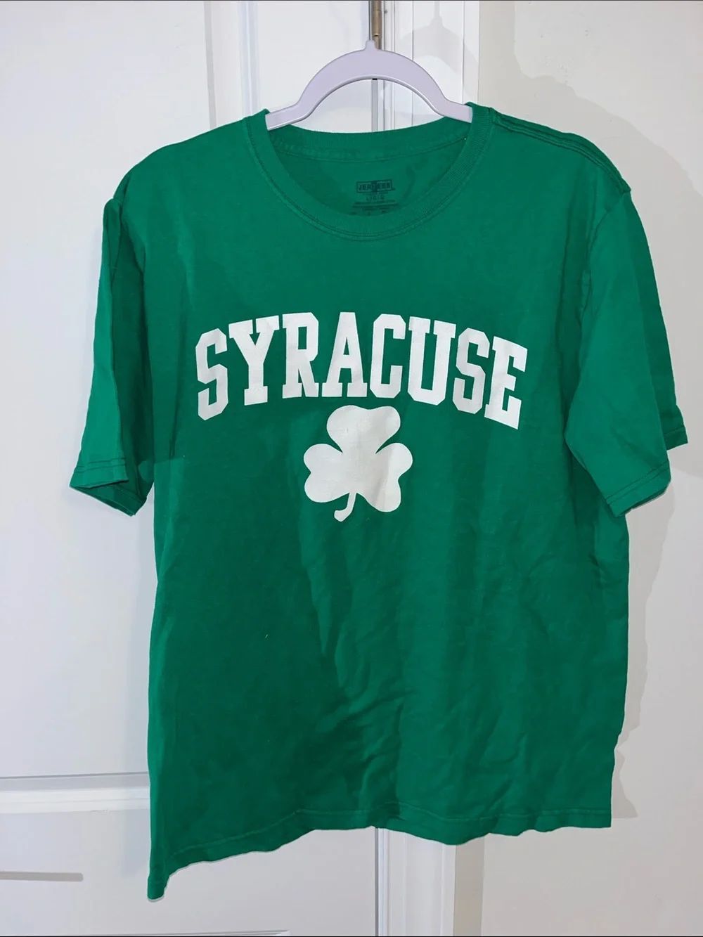 St Patrick’s Day St Paddy’s Irish Ireland Syracuse Orange College Team T Shirt L